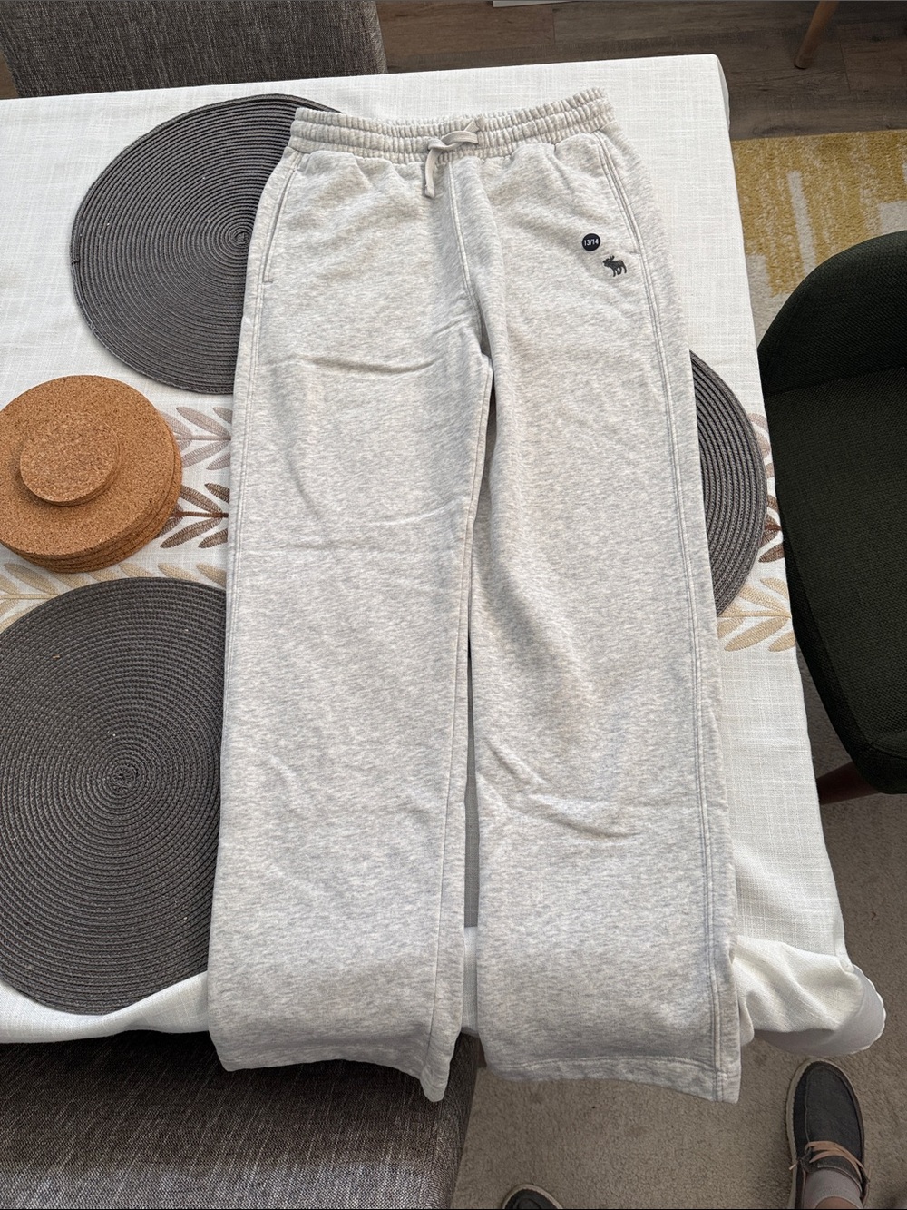 Light Gray Boy’s Fleece Sweatpants - Comfort Fit